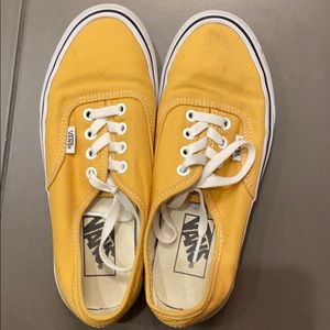 VANS AUTHENTIC YELLOW SIZE 6.5